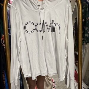 Calvin Klein White Hoodie